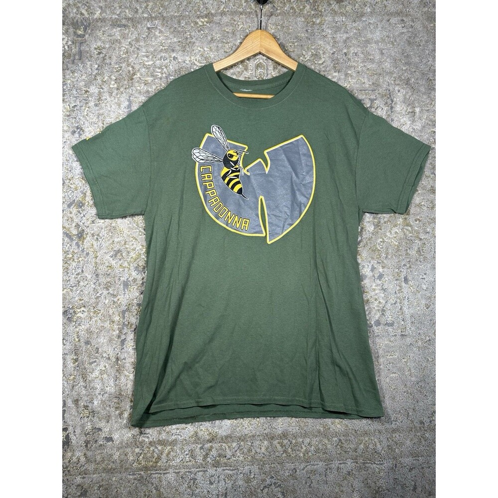 Wu Tang Clan Cappadonna T Shirt Mens Large Green Killa Bee Graphic Tee